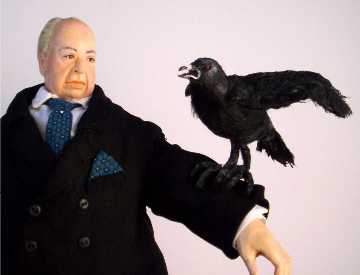Alfred Hitchcock doll by Alesia Newman-Breen