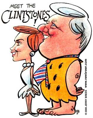Clintstones Clinton cartoon Baltimore caricature