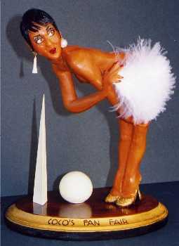 "Coco's Fan Fair" handmade figurine by Alesia