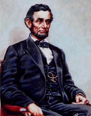 Baltimore portrait from photo of Lincoln