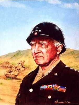 General Patton portrait George Patton painting