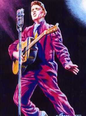 Elvis Presley portrait Elvis painting