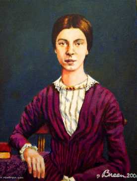 Emily Dickinson portrait painting Baltimore Maryland artist jerry Breen