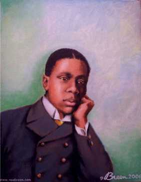 Paul Laurence Dunbar portrait painting Baltimore Maryland