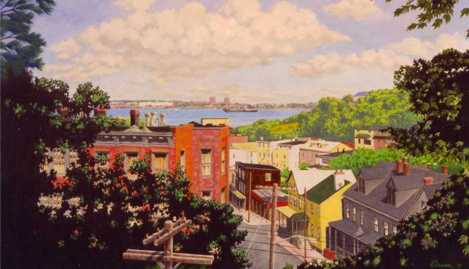 Tompkinsville Staten Island painting