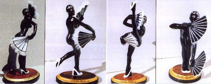 Coco figurines by Alesia "Folies 1 - 2 - 3 - 4"